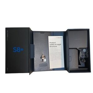 Samsung Galaxy S8+, S8 Plus, Box with Some Accessories (No Phone)